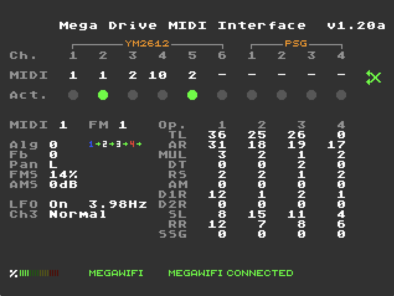 Mega Drive MIDI Interface screenshot